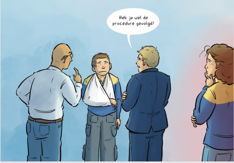 Collega's bespreken of de procedure is gevolgd