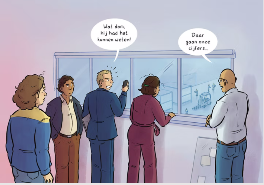Collega's reageren op het incident
